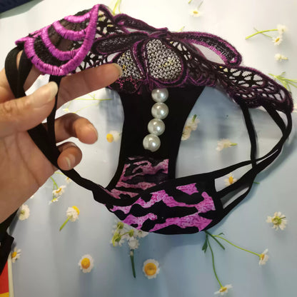 Sexy Höschen mit Leopardenmuster, schönes Gesäß, übergroßer Schmetterling, elastisch, große Hose, Ausrüstung, große Perlen im Inneren, Massagestimulation So ist Leben