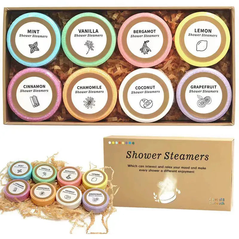 8-teiliges Badesalz-Tabletten-Set, natürliches, entspannendes Spa-Badesalz für die Badewanne, Körperpflege, geeignet für Frauen und Männer, Zuhause & Hotel So ist Leben