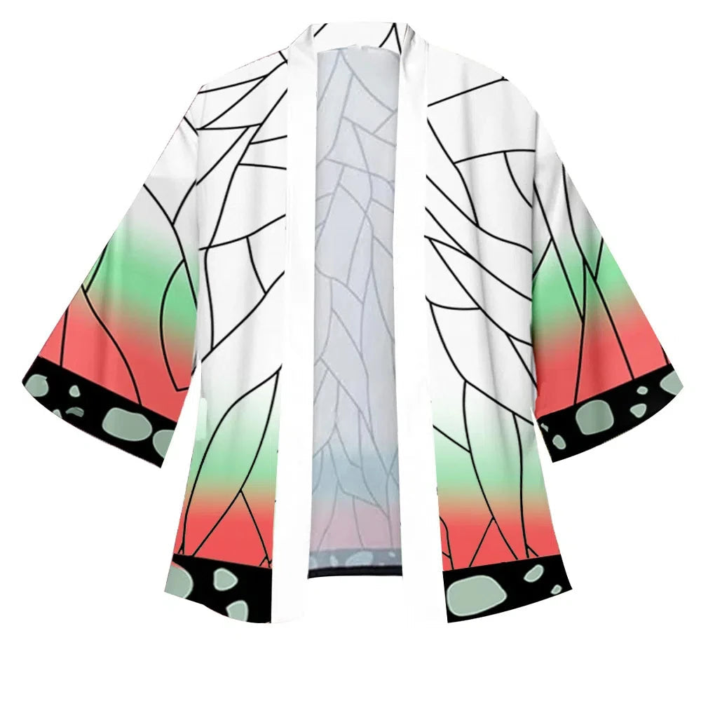 Männer Japa Nese Anime Samurai Tanjiro Kamado Grün Zurück Karo CT Kimono Haori Cardigan Zenitsu Azuma Yellow Kospy Kos Tsume So ist Leben