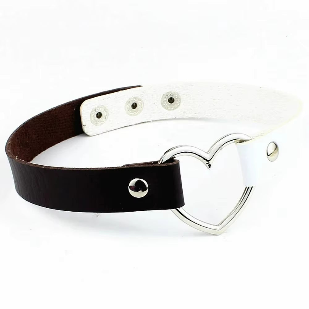 Punk Choker mit Herzdetail für kreative Persönlichkeiten So ist Leben