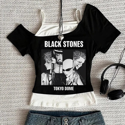 Y2k Nana Osaki Grafik T Shirts Casual Harajuku Streetwear Japanische Kleidung Mode Rock Punk Ärmellose Tanks Camis So ist Leben