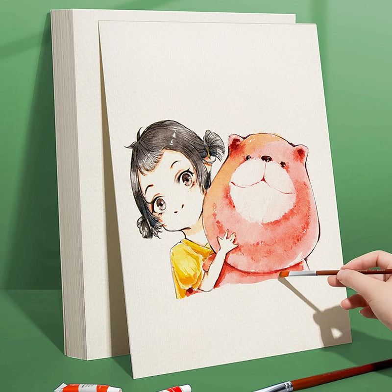 A4-Aquarellpapier, 20/50 Stück, Holzzellstoff, Aquarellmalerei, mittelgroß, 160 g, 200 g, 250 g, 300 g, Zeichenkarton, Kunstbedarf So ist Leben