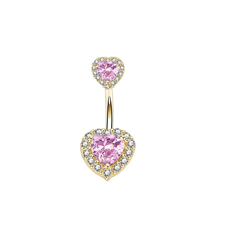 Herzförmiger Nabelring Ornament Wassertropfen 14G Bauchnabelpiercing Langhantel Anhänger Bauch Nombril Piercing Damenschmuck So ist Leben