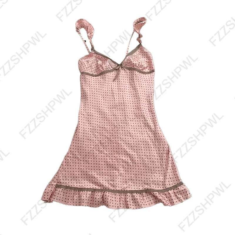 Gothic Harajuku Vintage Y2K Damen Kleid Sexy Slim Chic Casual Lace-up Design Neckholder Kleider Punk Rock Emo Girl Streetwear So ist Leben