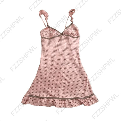 Gothic Harajuku Vintage Y2K Damen Kleid Sexy Slim Chic Casual Lace-up Design Neckholder Kleider Punk Rock Emo Girl Streetwear So ist Leben
