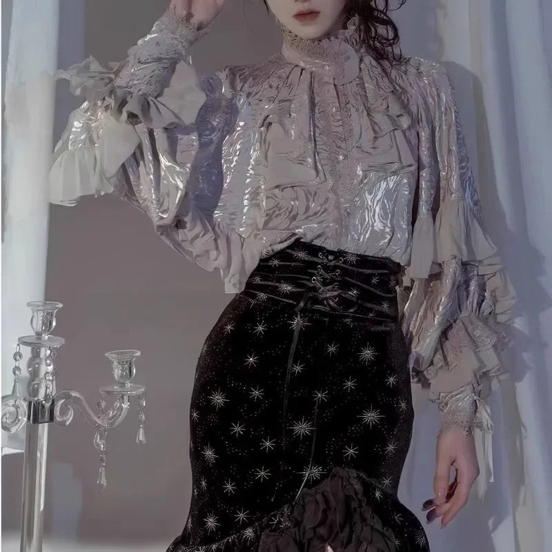 Y2K Vintage Langarmshirt mit Patchwork‑Design - So ist Leben