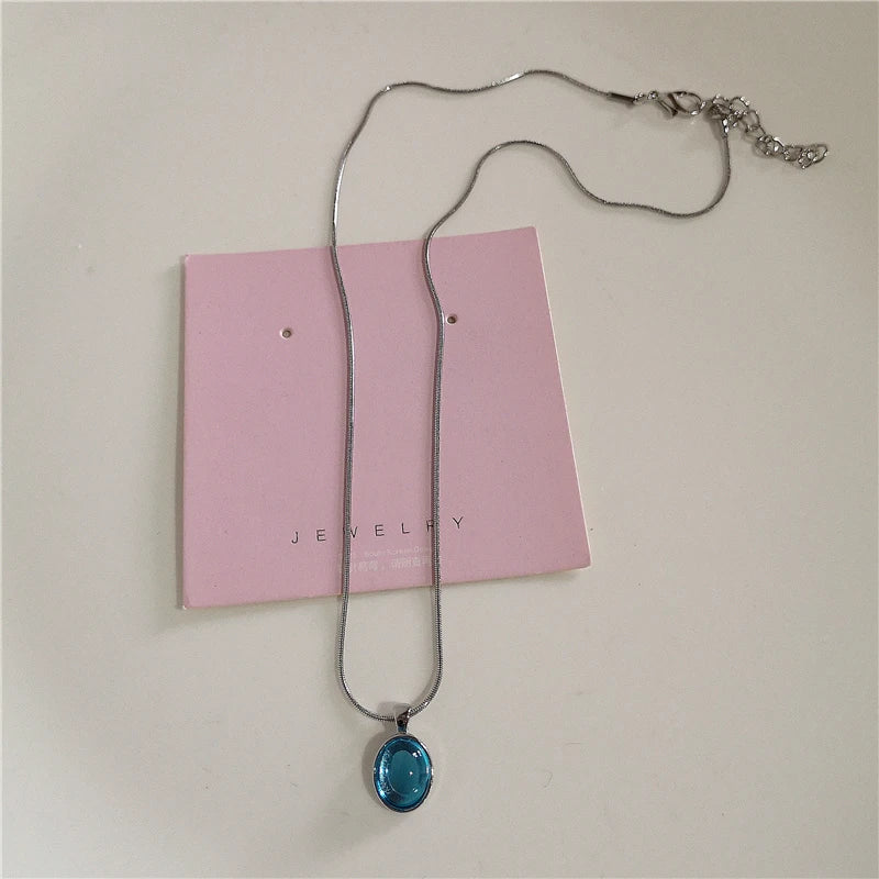 Kpop Mode einfache Stern Herz Wasser tropfen Anhänger Halsreif Schlüsselbein Kette Halskette Hals Schmuck Frauen Männer ästhetisch 2k Accessoires So ist Leben