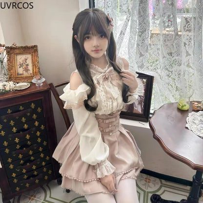 Kawaii Zweiteiler im japanischen Stil mit Schleife - So ist Leben