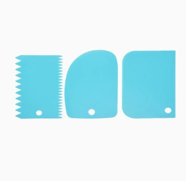 3 teile/satz Backen teig schneiden schaber Backen creme schaber Verdickt kuchen creme kunststoff schaber Backen werkzeug