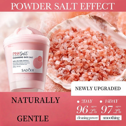 250g Himalaya-Rosa-Badesalz, weiche Textur, reinigt sanft die Haut, Duftpflege für Datteln/Pendeln/Vor dem Schlafengehen, ein Muss für Herbst und Winter, geeignet für Männer und Frauen. So ist Leben