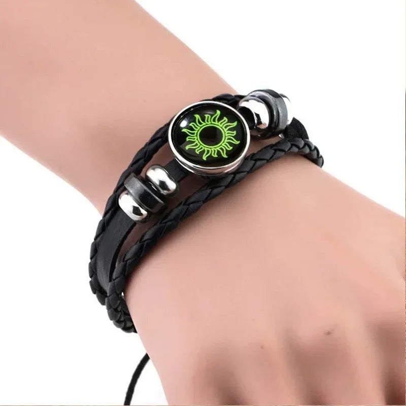 1/2 Stück Sonnen- und Mond-Armband, leuchtend, verstellbar, schwarz, geflochten, romantische Armbänder für Freunde, Freundin, Freundschaft, Geburtstagsgeschenke So ist Leben