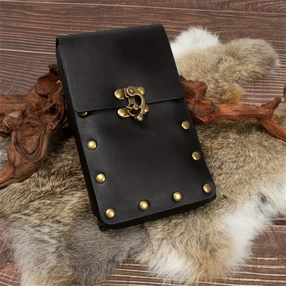 Cosplay Mittelalter Retro Gürtel Renaissance Kupfer Münze Taille Tasche Viking Ritter Rock Clip Schlüsselbund Halloween Rollenspiel Prop So ist Leben