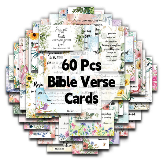 60 Stück Bibel-Schriftkarten, inspirierende Zitatkarten, christliche Geschenke, Ermutigungskarte für Studenten, Freunde, Bibelverskarten So ist Leben