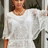 Mode Frauen Blusen Herbst Chiffon Bluse Baumwolle Rand Spitze Blusen Hemd Schmetterling Blume Shirt Frauen Tops Blusas Neue 4073 So ist Leben