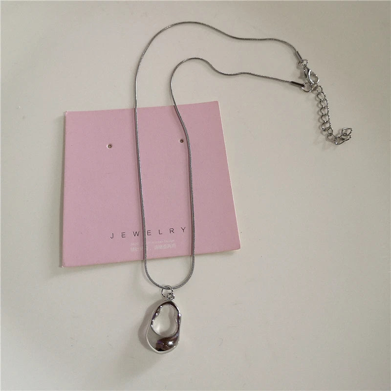 Kpop Mode einfache Stern Herz Wasser tropfen Anhänger Halsreif Schlüsselbein Kette Halskette Hals Schmuck Frauen Männer ästhetisch 2k Accessoires So ist Leben