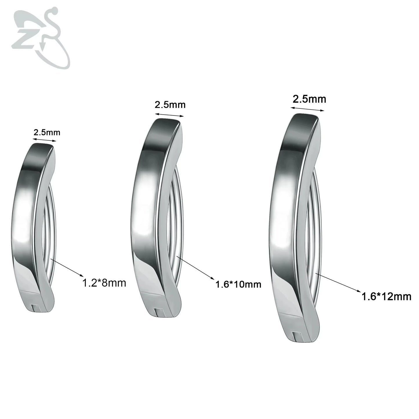 ZS 1 PC 14G/16G Edelstahl Clicker Bauchnabel Ring Frauen Gold Farbe Reverse gebogene Nabel Barbell Körper Schmuck 8/10/12 MM So ist Leben