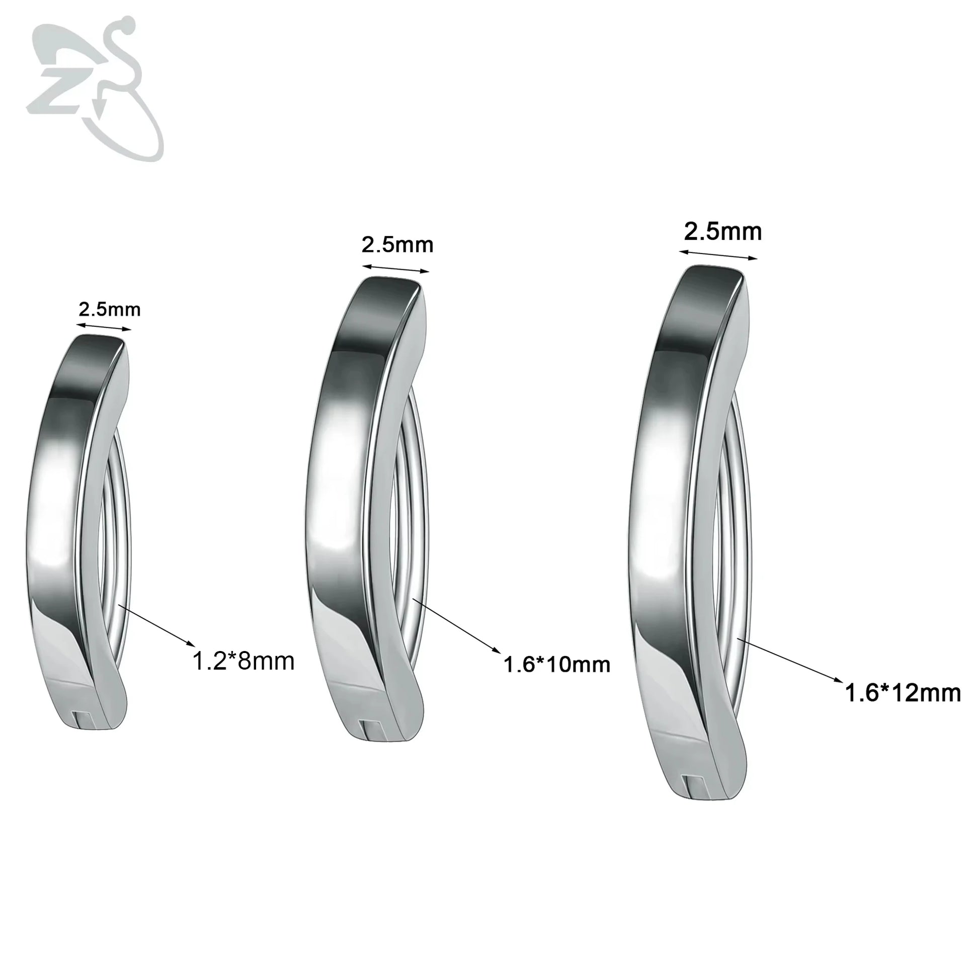 ZS 1 PC 14G/16G Edelstahl Clicker Bauchnabel Ring Frauen Gold Farbe Reverse gebogene Nabel Barbell Körper Schmuck 8/10/12 MM So ist Leben
