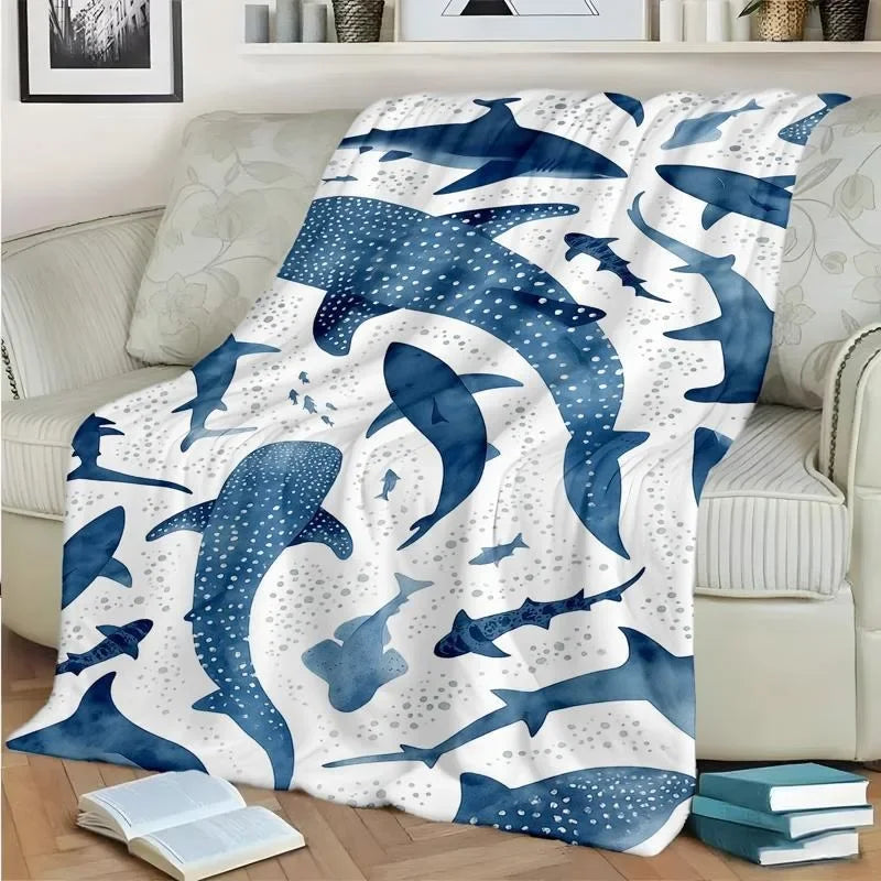 Flanelldecke mit modernem Meeresmotiv