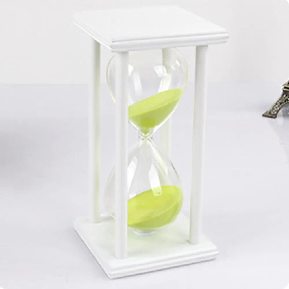 60/30 Minuten Sanduhr Sanduhr Vintage Sanduhr Schwarz Holz Sanduhr Timer für Zuhause Desktop Klassenzimmer Wohnzimmer Dekor So ist Leben