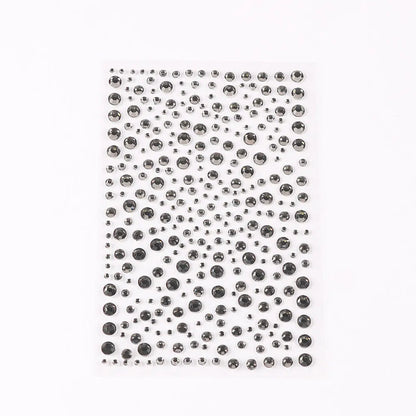 Selbstklebende Gesicht Dekoration Strass Aufkleber Musik Festival Halloween Party Telefon Kristall Aufkleber Kunst DIY Diamant Aufkleber So ist Leben