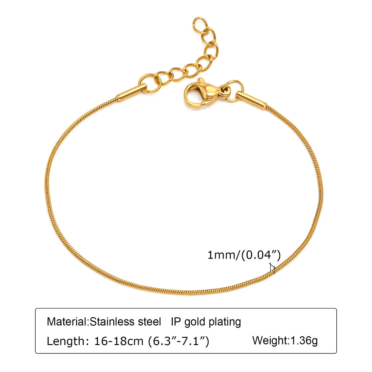 Dünnes Gliederarmband für Damen, Edelstahl 18K Vergoldet, Wasserfeste Zarte Stapelbare Handgelenkskette So ist Leben
