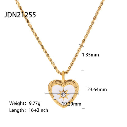 Youthway Elegant Pearl Necklace For Women 18K Gold Plated Stainless Steel Cross Star Heart Pendant Necklace Fashion Jewelry Gift So ist Leben