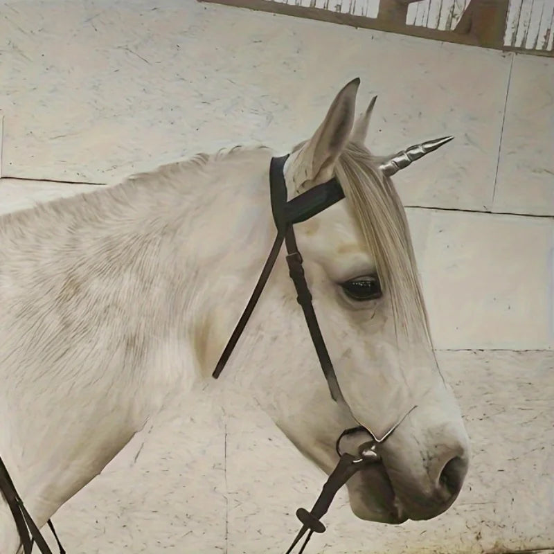 Set mit 2 Einhorn-Stirnbändern, verziert mit Hörnern und bunten Mähnen, bequem und ideal für Reitdekorationen So ist Leben