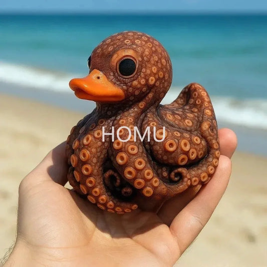 2026 Neue Meereslebewesen-Enten-Ornamente, Tier, niedliche Harz-Ornament-Dekoration, Kunsthandwerk, Heimdekoration So ist Leben