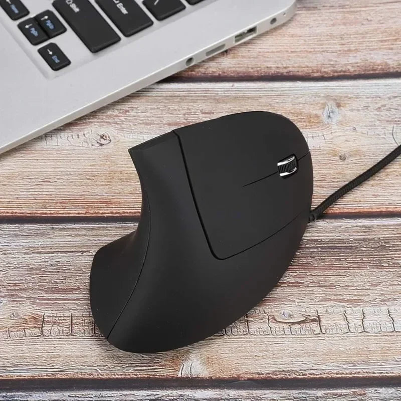 Vertikale optische Maus, ergonomisches Design, 4-stufige DPI, verstellbare USB-LED-Gaming-Maus mit Kabel für Windows, Laptop, PC So ist Leben