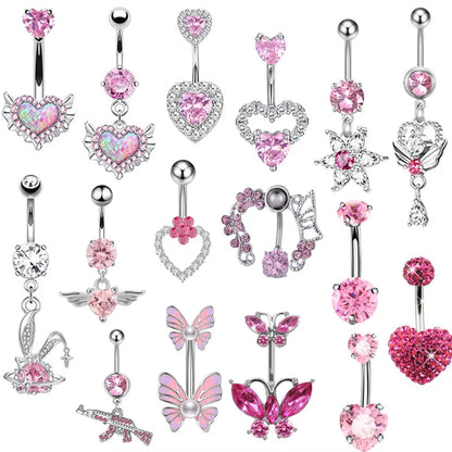 Herzförmiger Nabelring Ornament Wassertropfen 14G Bauchnabelpiercing Langhantel Anhänger Bauch Nombril Piercing Damenschmuck So ist Leben