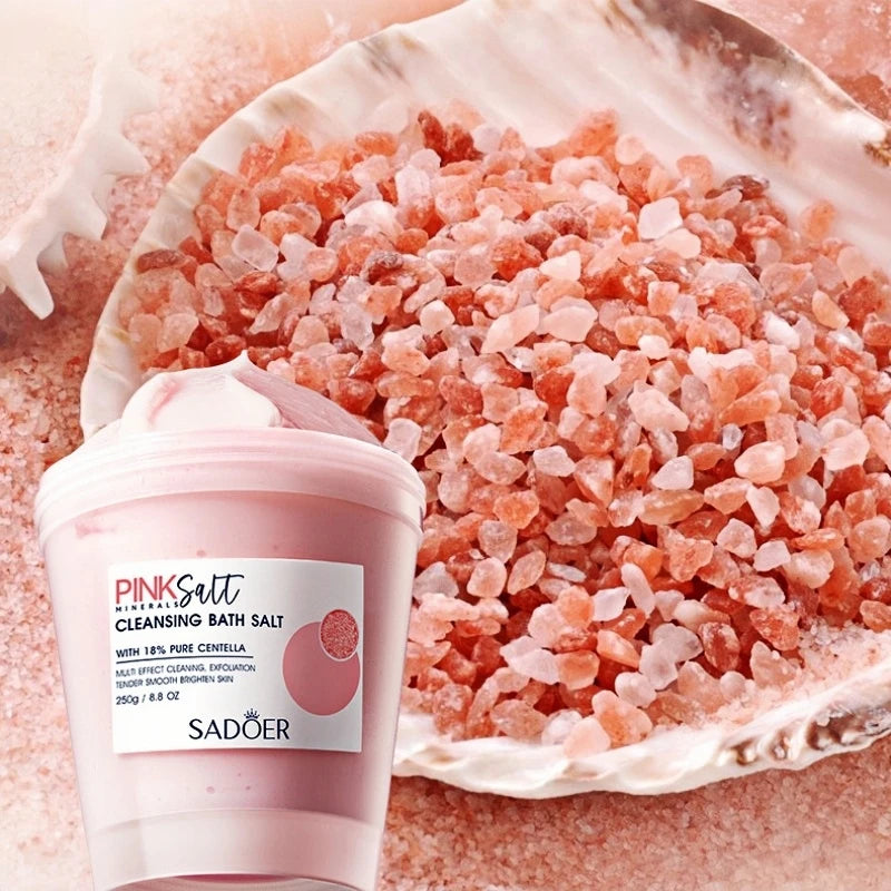 250g Himalaya-Rosa-Badesalz, weiche Textur, reinigt sanft die Haut, Duftpflege für Datteln/Pendeln/Vor dem Schlafengehen, ein Muss für Herbst und Winter, geeignet für Männer und Frauen. So ist Leben