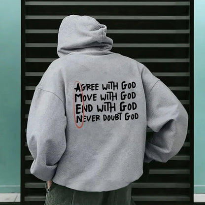 Lässiger, hochwertiger, langärmeliger Hoodie mit modischem Aufdruck für den Alltag - So ist Leben