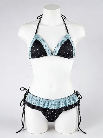 2026 – Trendiger bedruckter High-Waist 2-teiliger Bikini für Damen – Schickes Strand-Set für Urlaub, Sommer und Party So ist Leben