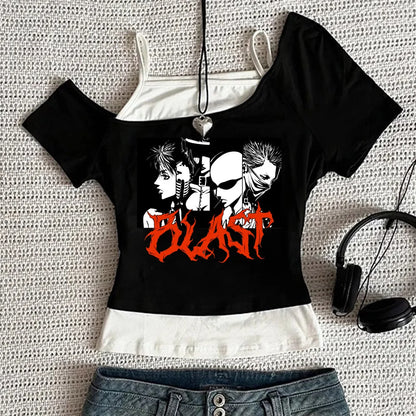 Y2k Nana Osaki Grafik T Shirts Casual Harajuku Streetwear Japanische Kleidung Mode Rock Punk Ärmellose Tanks Camis So ist Leben