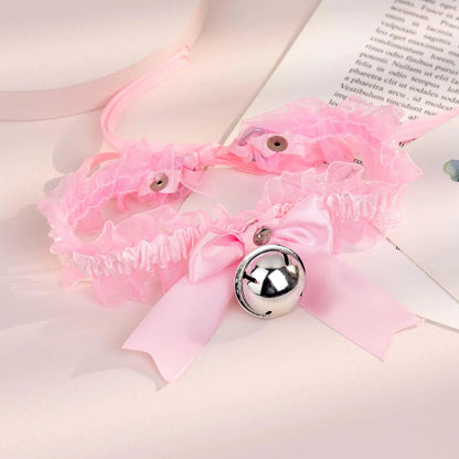 Nette Mode Kreative Frauen Gothic Einfache Sexy Spitze Kragen Anhänger Bogen Knoten Glocke Choker Halskette Kleid Mädchen Partei Schmuck So ist Leben