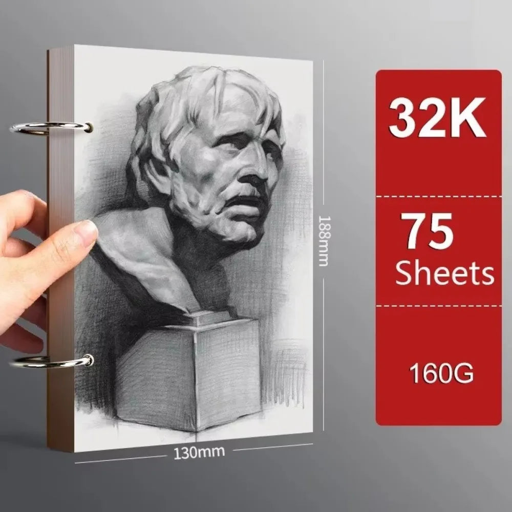 Professionelles Skizzenbuch A4 A5 16K 32K 8K Dickes Loseblatt-Skizzenpapier-Notizbuch Kunstschulbedarf Bleistiftzeichnung Briefpapier So ist Leben
