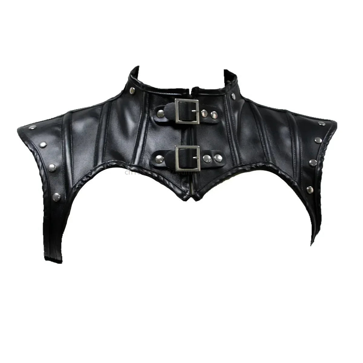 Gothic Punk Cosplay Schal High Neck Kordelzug Zurück Retro Schal Mittelalterlichen PU Leder Halloween Korsett Crop Top Kostüme So ist Leben