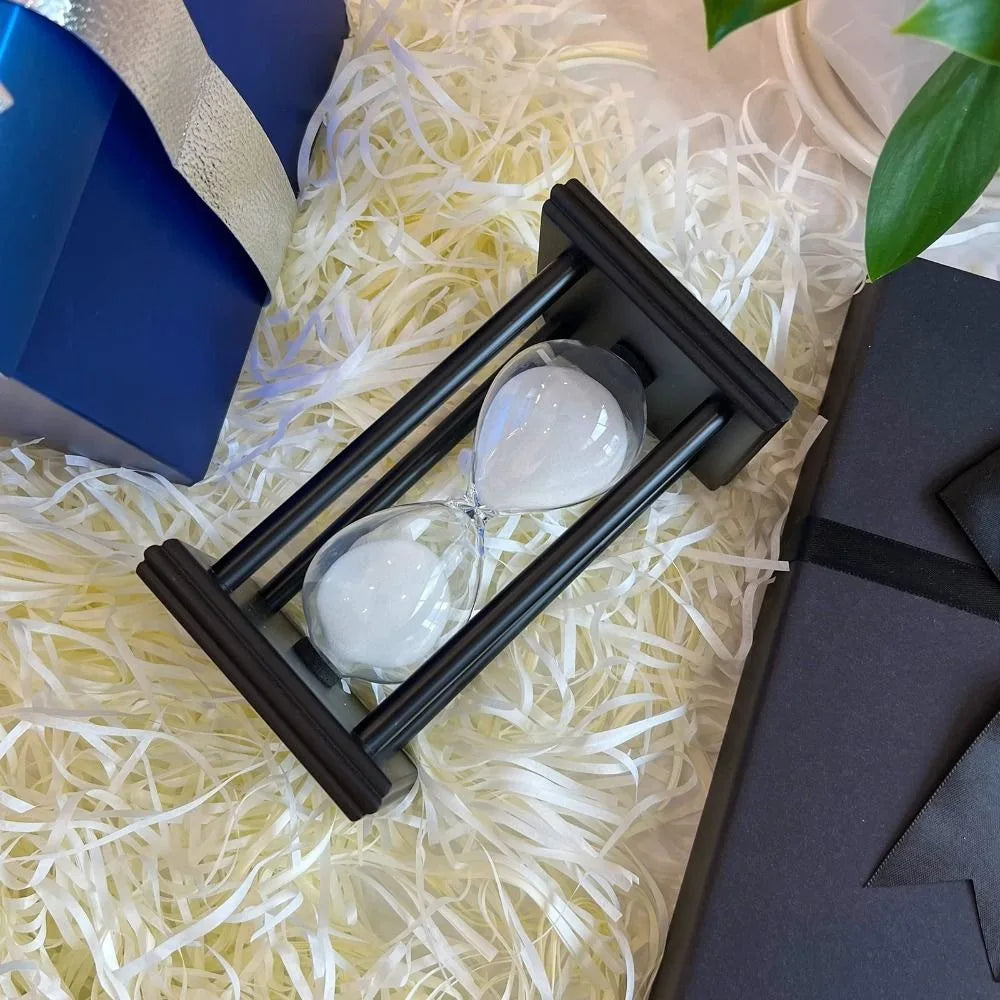 60/30 Minuten Sanduhr Sanduhr Vintage Sanduhr Schwarz Holz Sanduhr Timer für Zuhause Desktop Klassenzimmer Wohnzimmer Dekor So ist Leben