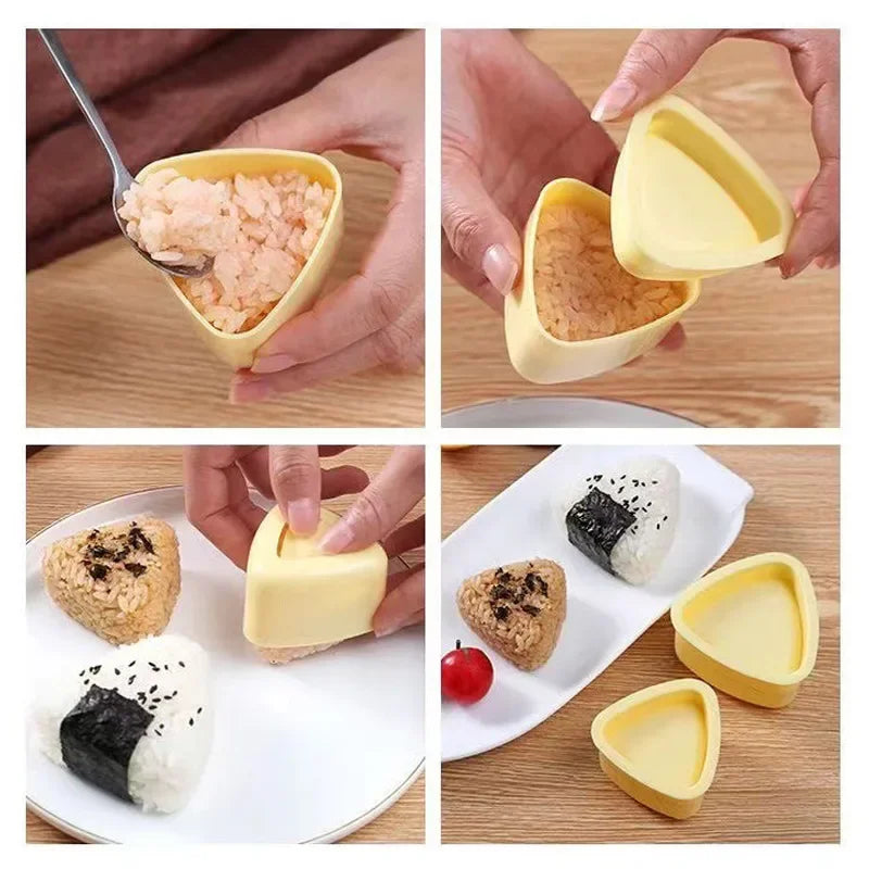 Dreiecke Sushi Form Zwiebel Reis Ball Lebensmittel Presse Japanische Bento Küche Gadget Set Onigiri Maker Rahmen Kit Werkzeuge Gadgets Esszimmer So ist Leben