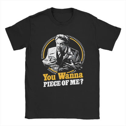 Willst du dich mit mir anlegen?“ Baumwoll-T-Shirt mit kurzen Ärmeln - So ist Leben