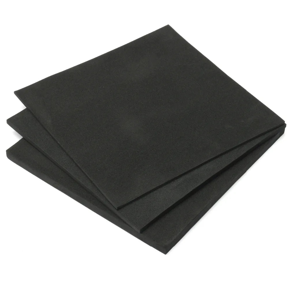 150 x 150 mm, 3 mm, 5 mm, 10 mm, Schallschutzschaum, ESD, antistatischer Stifteinsatz, hochdichter Schaumstoff, schallabsorbierender Lärmschwammschaum So ist Leben