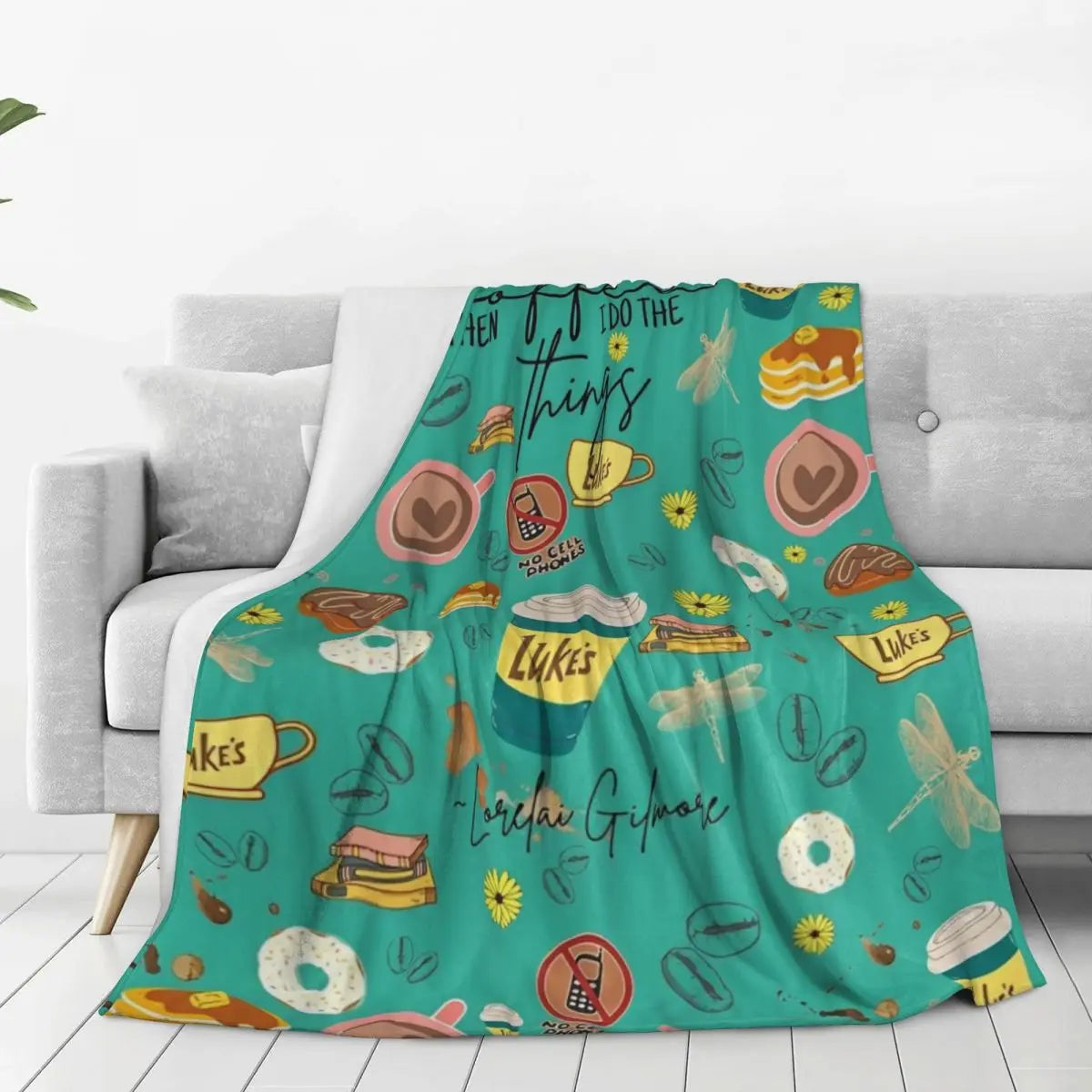 Weiche warme Decke Camping Gilmore Girls TV Show Bettwäsche wirft Flanell Tagesdecke für Schlafzimmer Neuheit Sofa Bettbezug So ist Leben