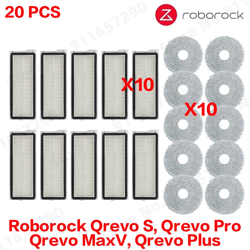 Roborock Qrevo S, Qrevo Pro, Qrevo MaxV, Qrevo Plus Staubsaugerteile Hauptwalze Seitenbürste Filter Mopp Pad Stoff Staubbeutel So ist Leben