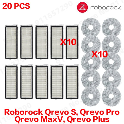 Roborock Qrevo S, Qrevo Pro, Qrevo MaxV, Qrevo Plus Staubsaugerteile Hauptwalze Seitenbürste Filter Mopp Pad Stoff Staubbeutel So ist Leben