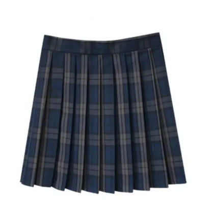 Sommer Frauen Hohe Taille Gefaltete Plaid Röcke Mini Tennis Rock Harajuku JK Japanische Schuluniform Kurze A-Line Mini Rock Mädchen So ist Leben