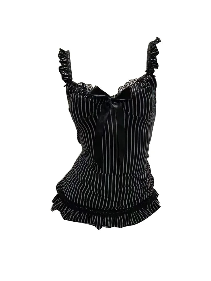 Mode Niedlichen Verband Bogen Gestellte Top Rosa Süße Kokette Süße T Shirts Herbst Frühling Casual Quadratischen Kragen T Frauen y2k Ästhetischen So ist Leben