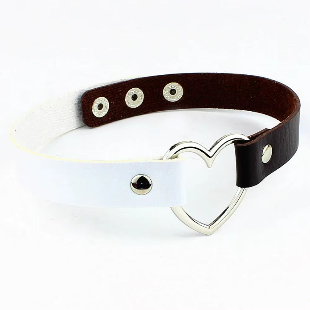 Punk Choker mit Herzdetail für kreative Persönlichkeiten So ist Leben