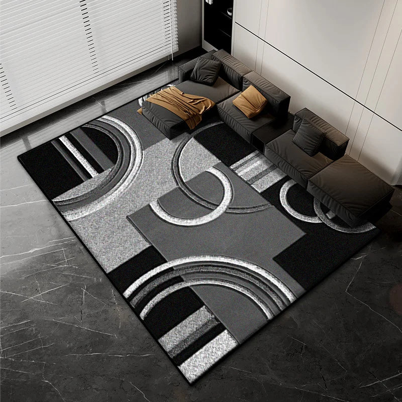Nordic Abstract Luxury Carpet Home Decoration Living Room Fluffy Plush Rugs 200x300cm Bedroom Office Area Antiskid Floor Mats - So ist Leben