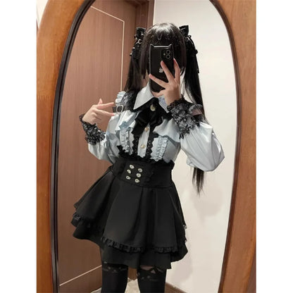 Lolita Set mit Oberteil und Faltenrock - So ist Leben