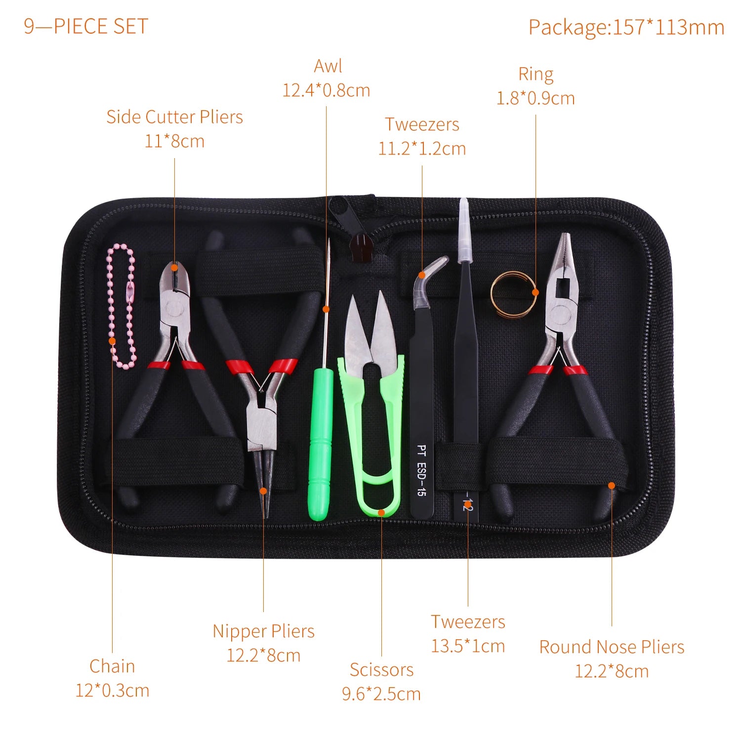 Hohe Qualität DIY Schmuck Machen Werkzeug Kits Zangen Sets Runde Nase Zange Seite Schneiden Zangen Draht Cutter Schere Perlen Pinzette So ist Leben